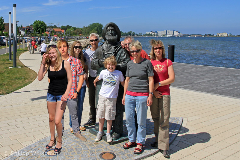 Die Familie an der Ostsee