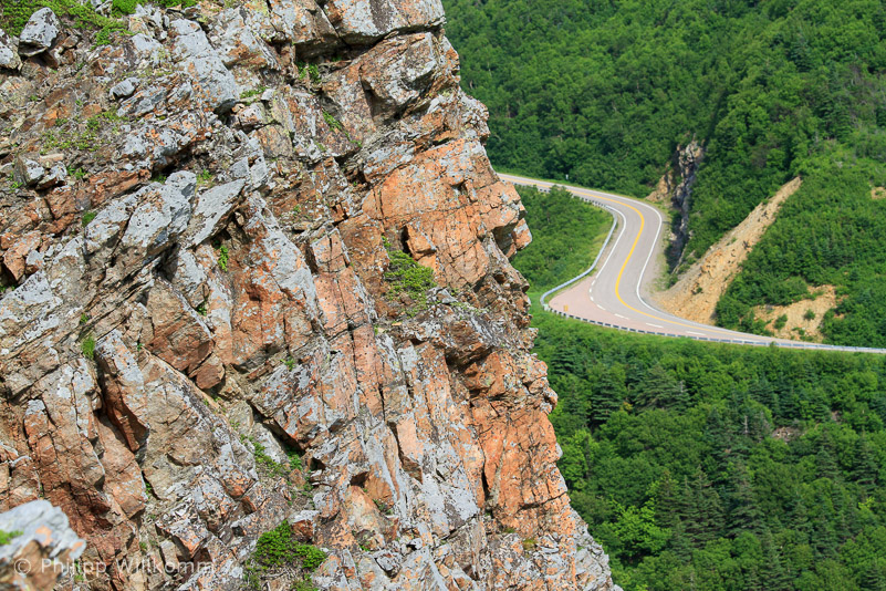 Bergstraße in Kanada