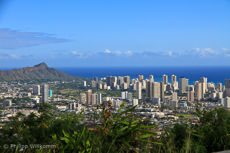 Diamond Head vom Tantalus Drive