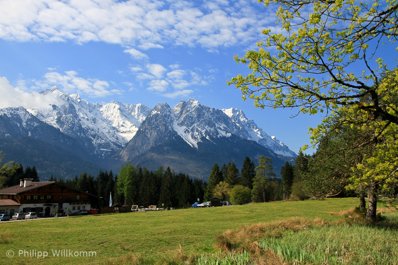 Zugspitze im Frühling