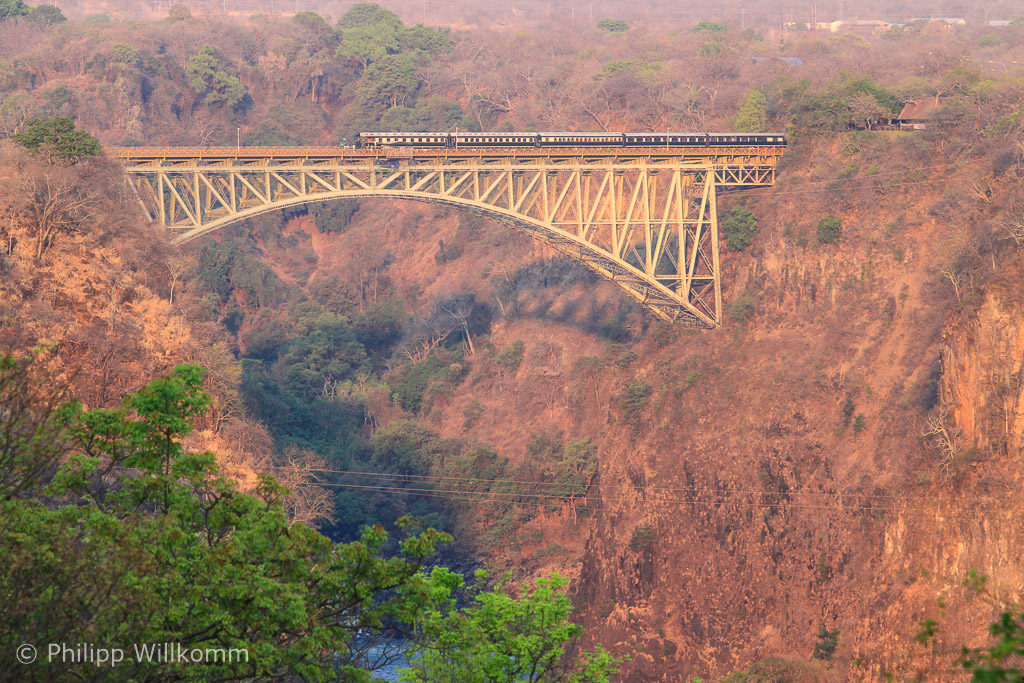 Zug beim Grenzübergang