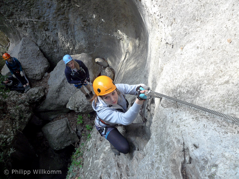 In der Schlucht des Rio Sallagoni