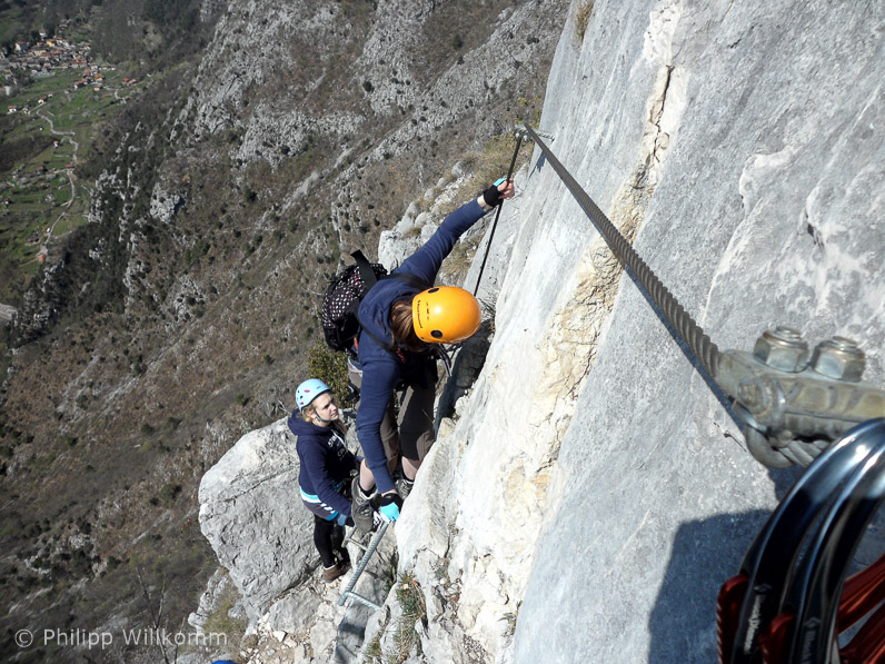 Links oben der Startpunkt der Tour