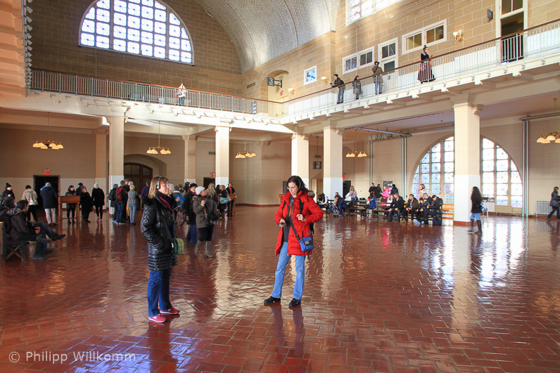 Ellis Island Wartehalle