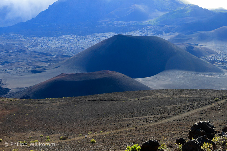 Die Mondlandschaft im Krater des Haleakala